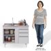 Balcão Gabinete Com Pia Inox 100cm 2 Portas 2 Gavetas Luziania Branco - Lumil Móveis