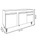 Balcão Gabinete Para Pia 150cm Sem Tampo 3 Portas 1 Gaveta Dakota Branco - Lumil