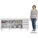 Balcão Gabinete Para Pia 180cm Sem Tampo Dallas Branco - Lumil