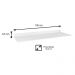 Balcão Gabinete de Pia 150cm 4 Portas 2 Gavetas Com Tampo Lis L03 Branco - Mpozenato