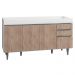 Balcão Gabinete para pia sem Tampo 150cm Marrocos Branco/Castanho  - Lumil