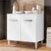 Balcão de Cozinha Cooktop Roma 2 Portas Branco - Lumil Móveis