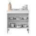 Balcão de Cozinha Cooktop Roma 2 Portas Branco - Lumil Móveis