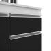 Cozinha Modulada 6 Módulos Composição 8 Branco/Preto - Lumil Móveis