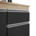 Cozinha Modulada 6 Módulos Composição 8 Castanho/Preto - Lumil Móveis
