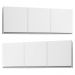 Kit 2 Armários Aéreos 150cm 3 Portas Argélia Branco - Lumil