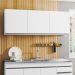 Kit 2 Armários Aéreos 150cm 3 Portas Argélia Branco - Lumil