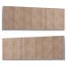 Kit 2 Armários Aéreos 150cm 3 Portas Argélia Branco/Castanho - Lumil