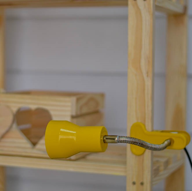 Luminária Presilha com Garra Amélia Mini Amarelo