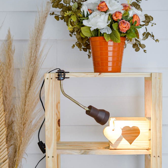 Luminária Presilha com Garra Amélia Mini Marrom Cortem