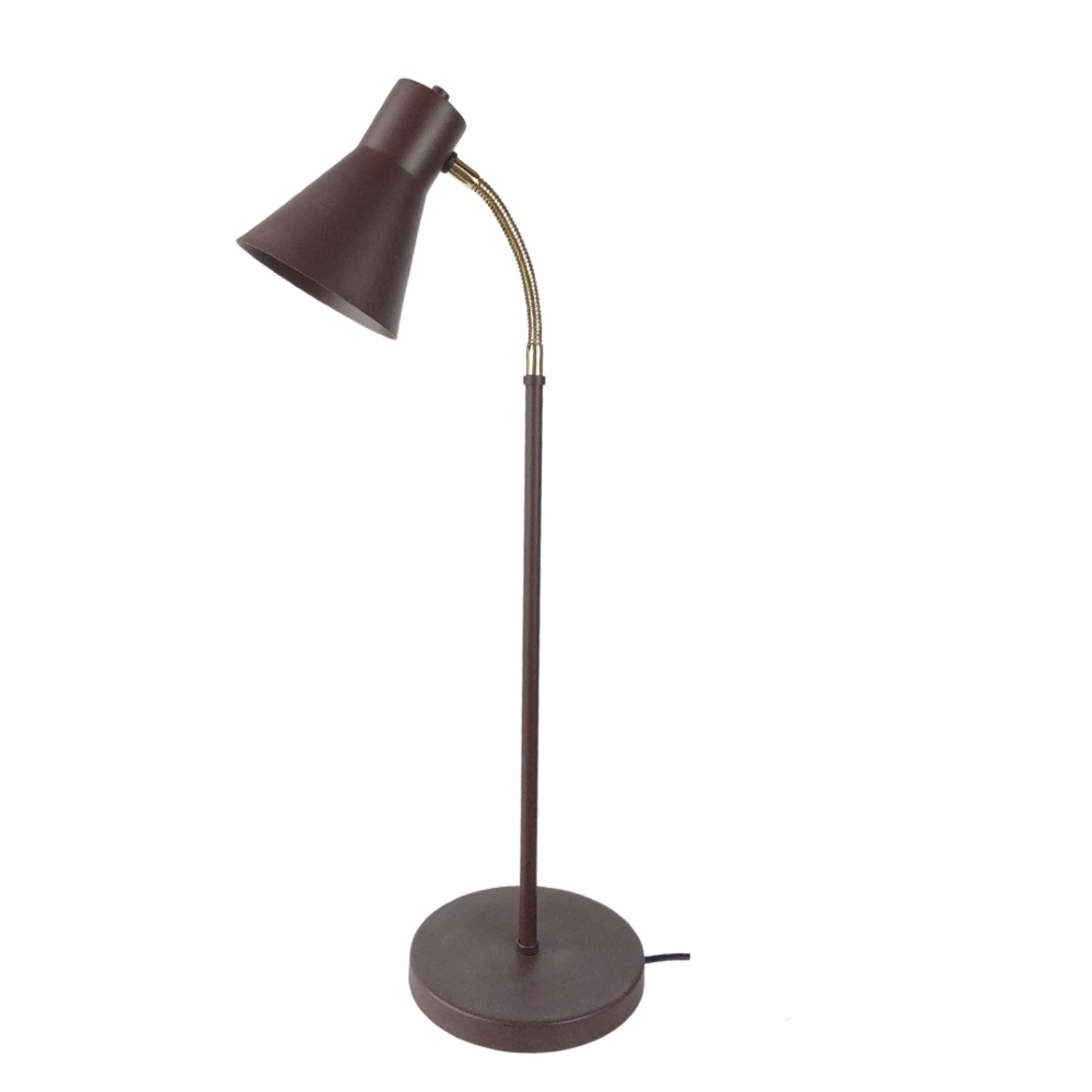 Luminária de Mesa Abajur Amélia Marrom Cortem