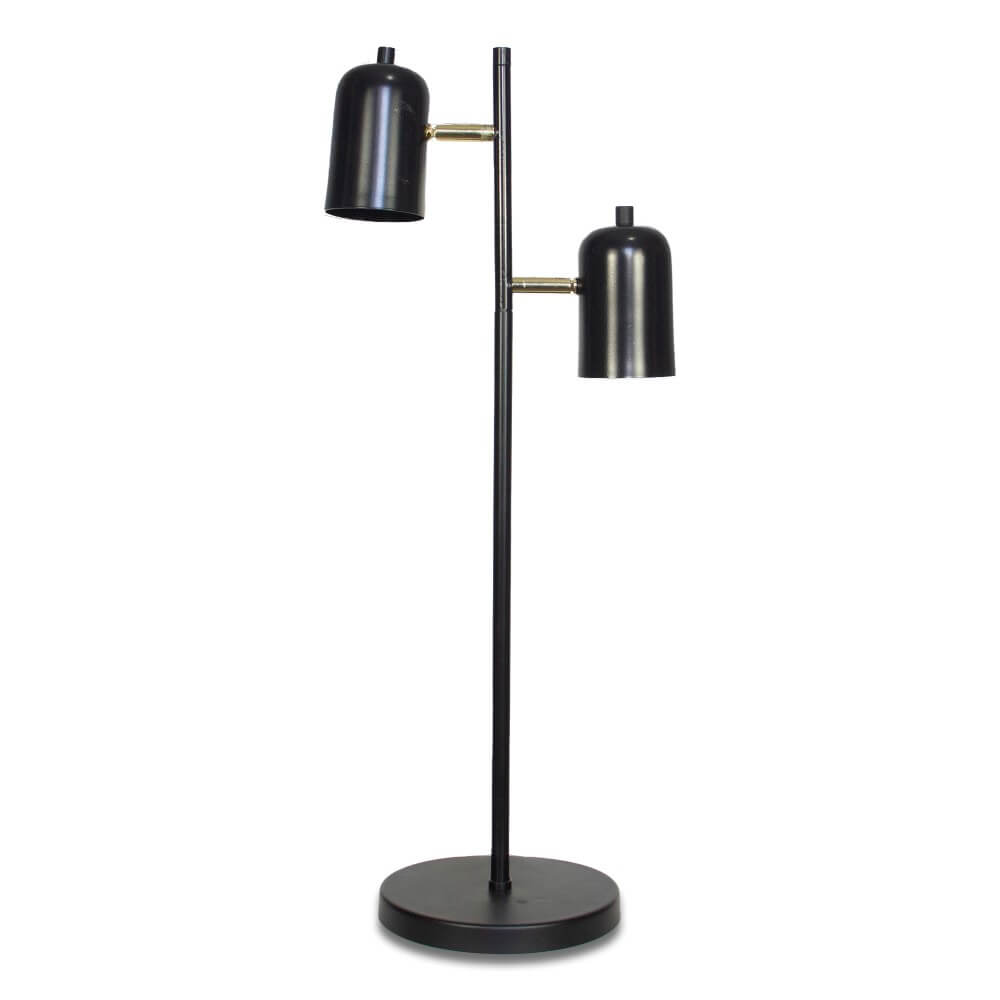 Luminária de Mesa Abajur Anne Dupla Preto