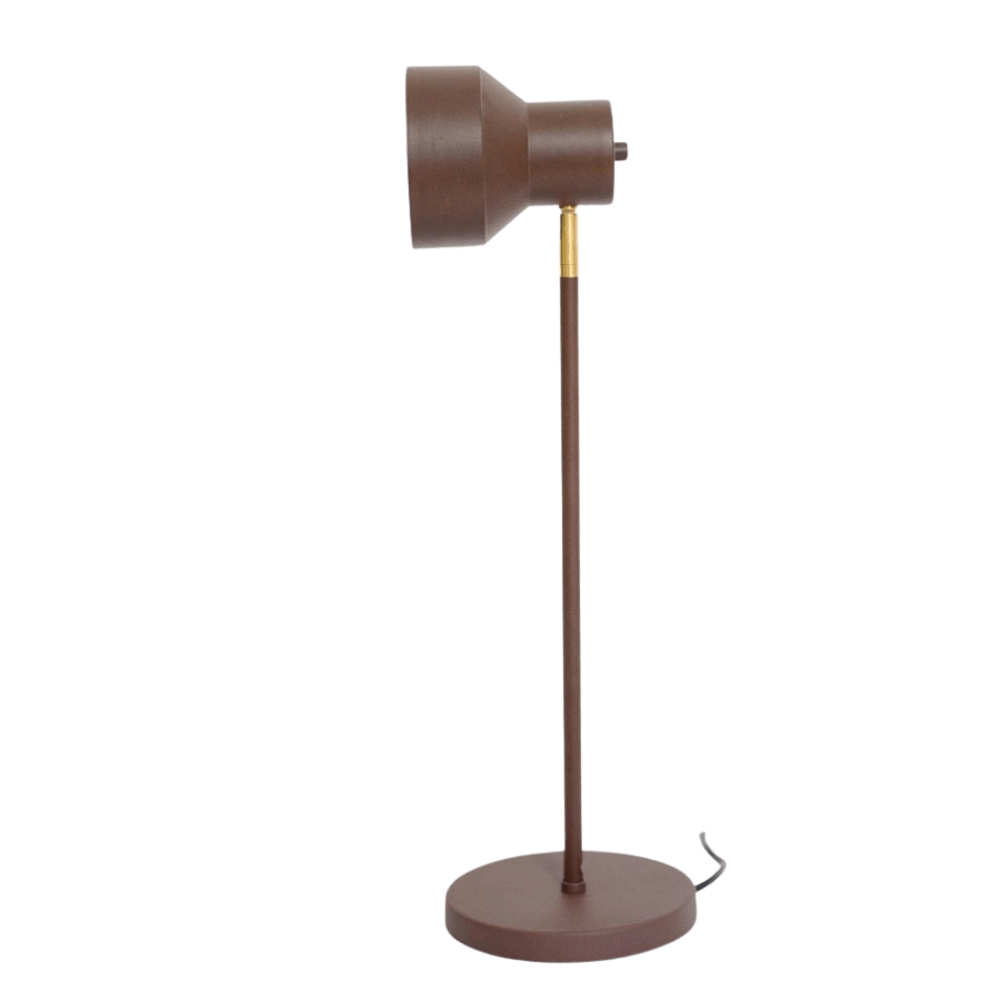 Luminária de Mesa Abajur Cate Marrom Cortem