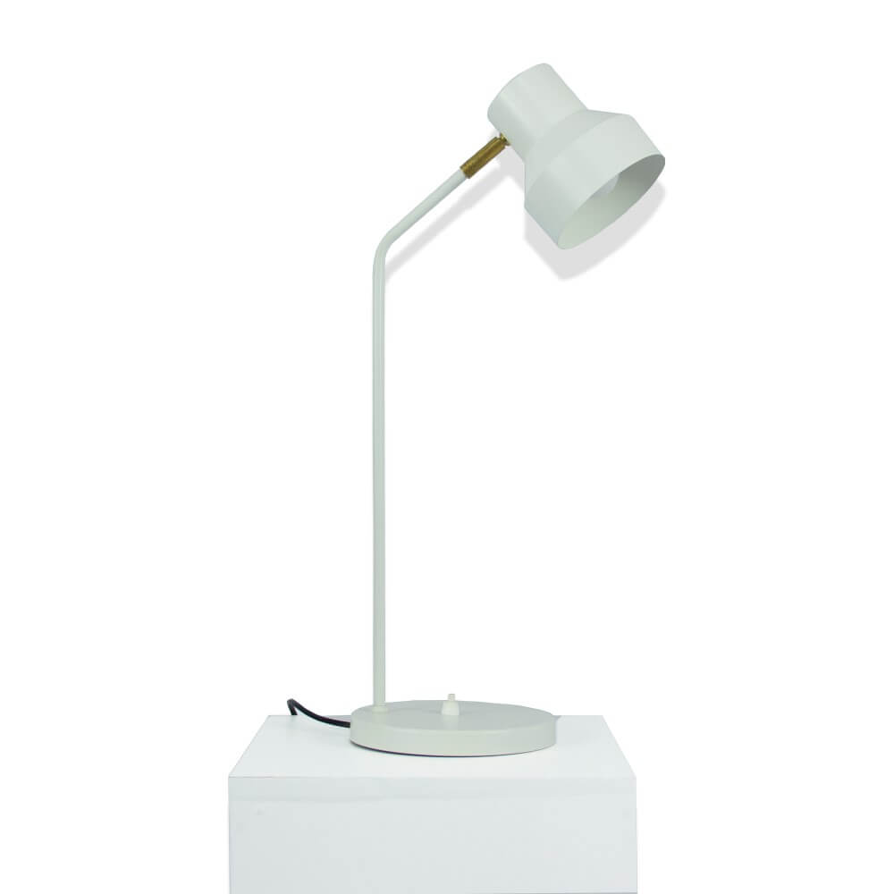 Luminária de Mesa Abajur Elizabeth Branco