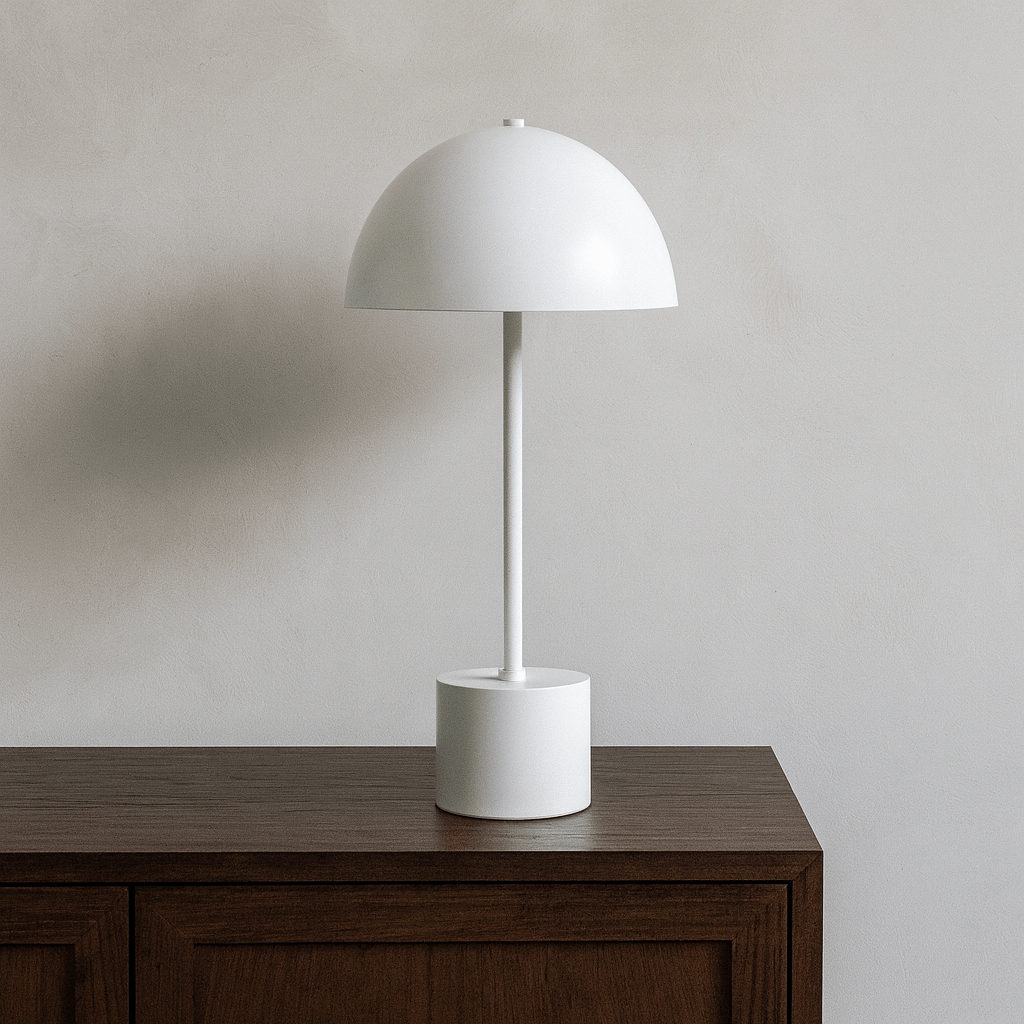 Luminária de Mesa Abajur Komaco Slim Branco