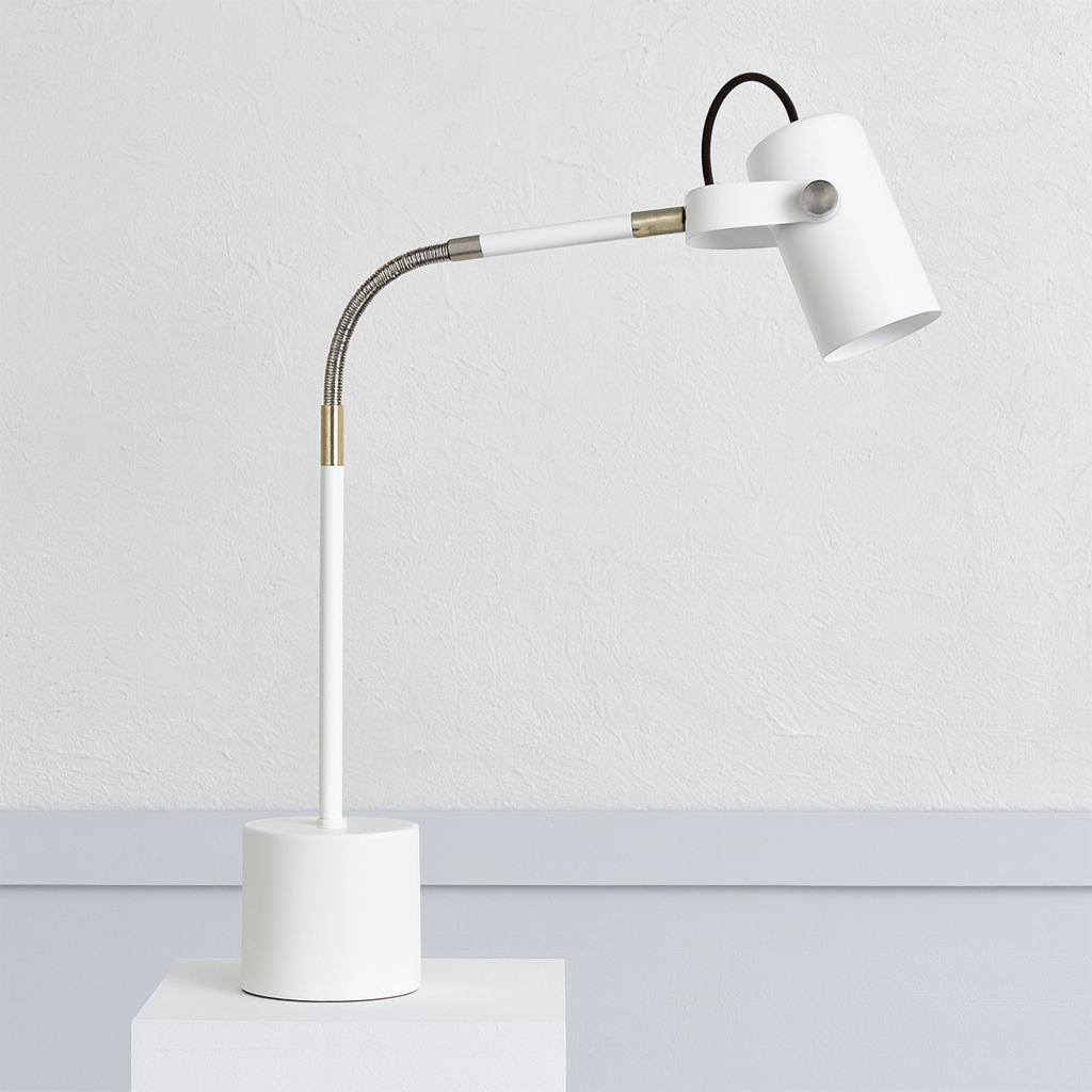Luminária de Mesa Abajur Nelle Branco