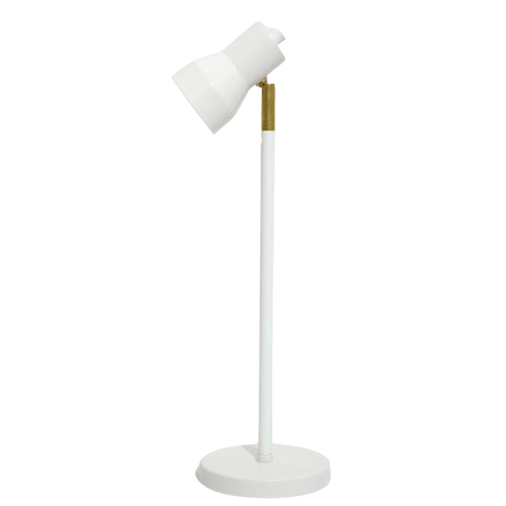 Luminária de Mesa Abajur Robbie Branca