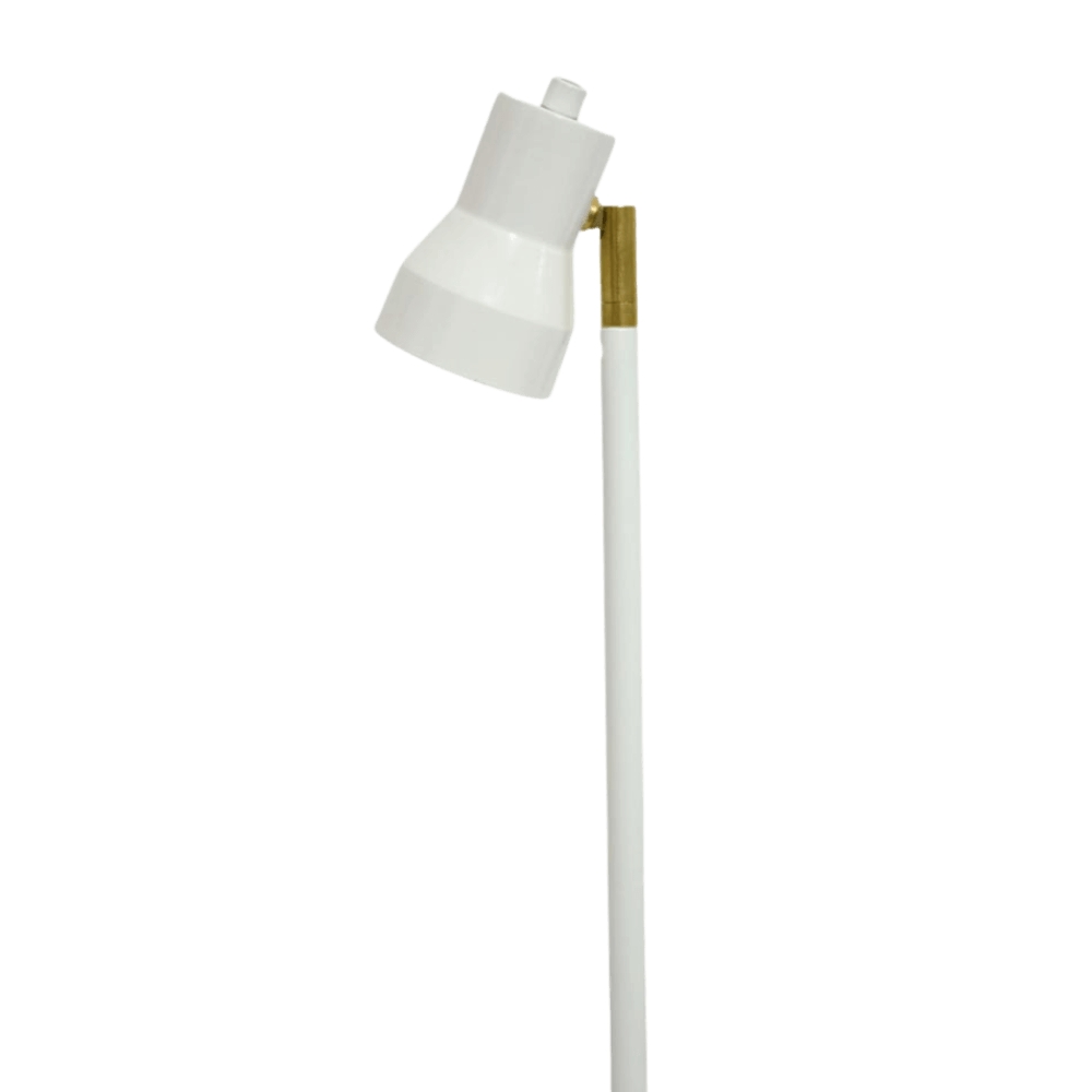 Luminária de Mesa Abajur Robbie Branca