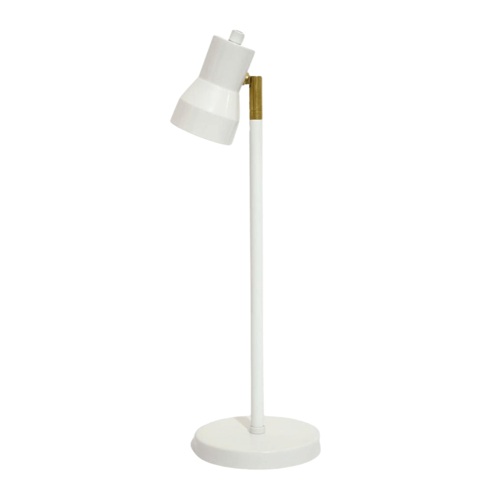 Luminária de Mesa Abajur Robbie Branca