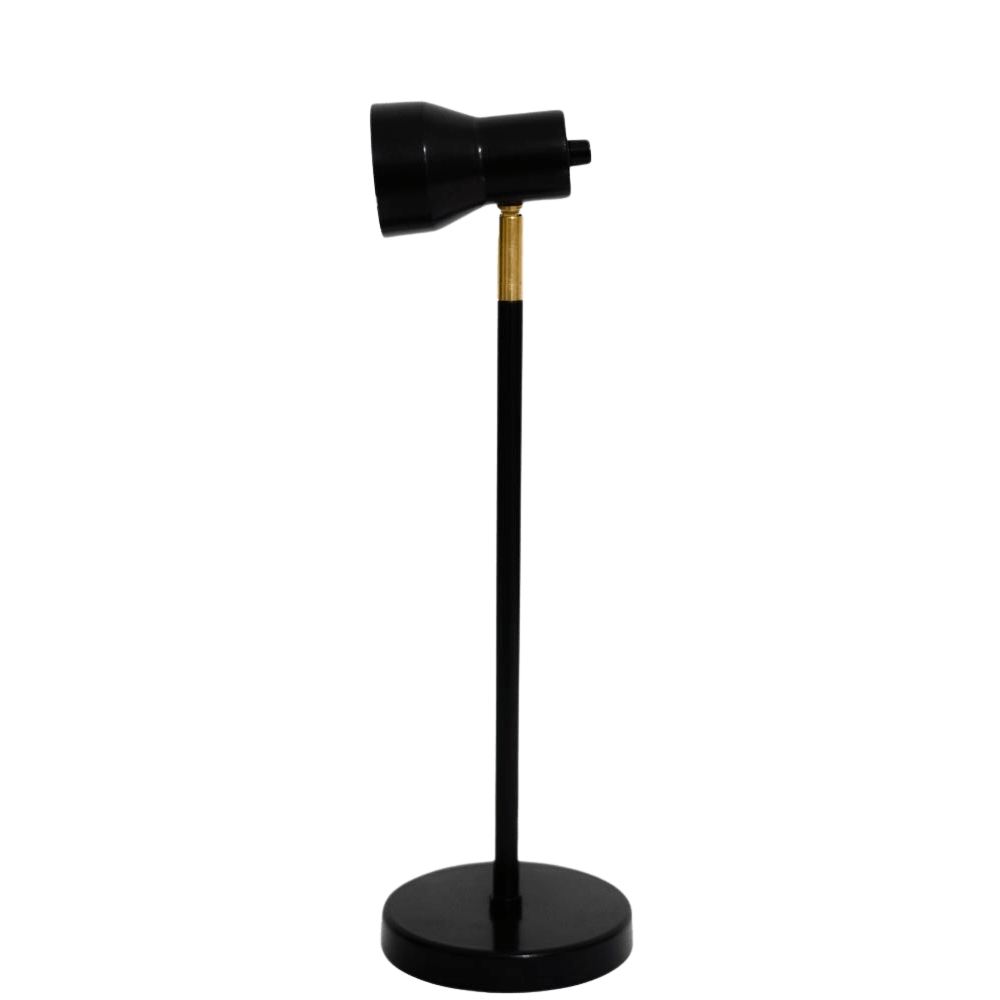 Luminária de Mesa Abajur Robbie Preta