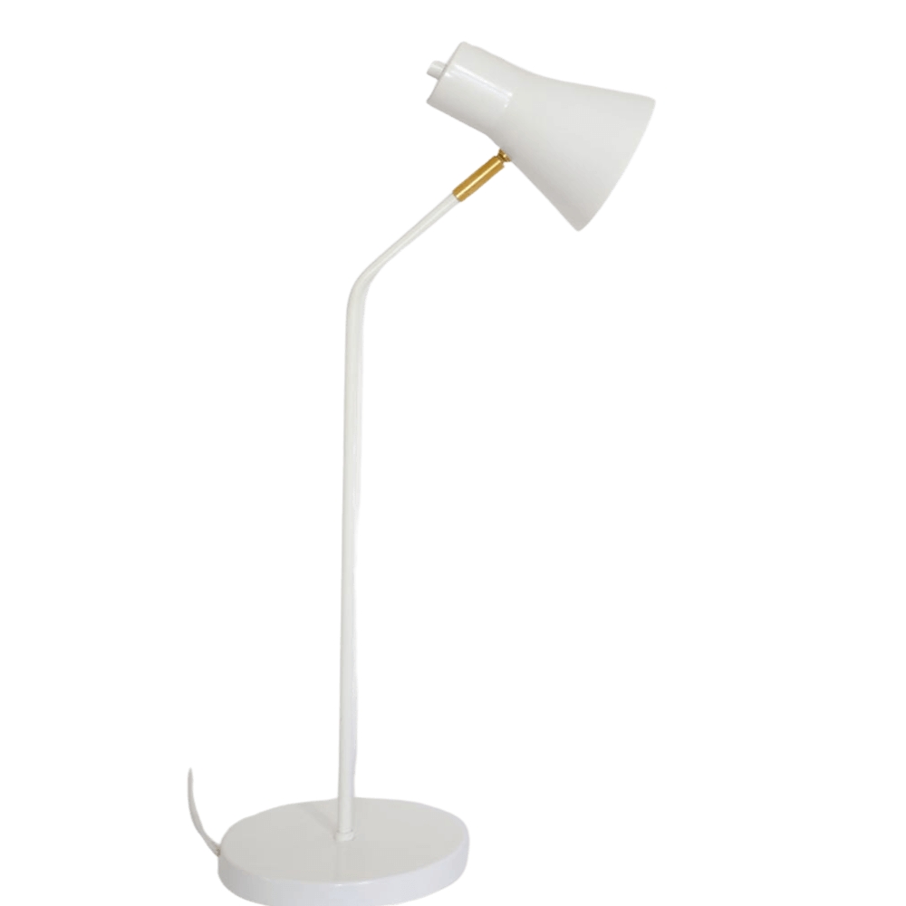 Luminária de Mesa Abajur Simpson Branca