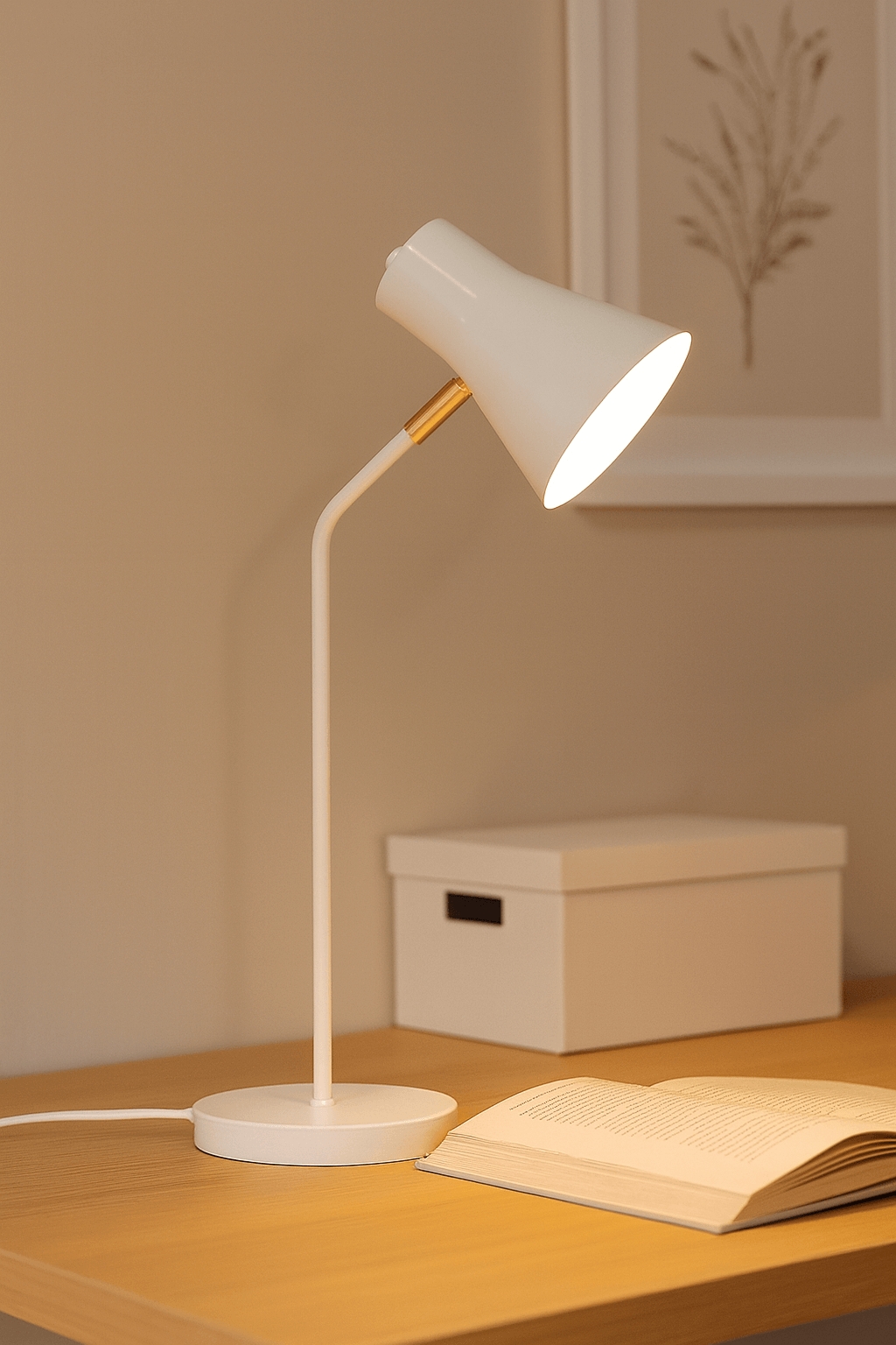 Luminária de Mesa Abajur Simpson Branca