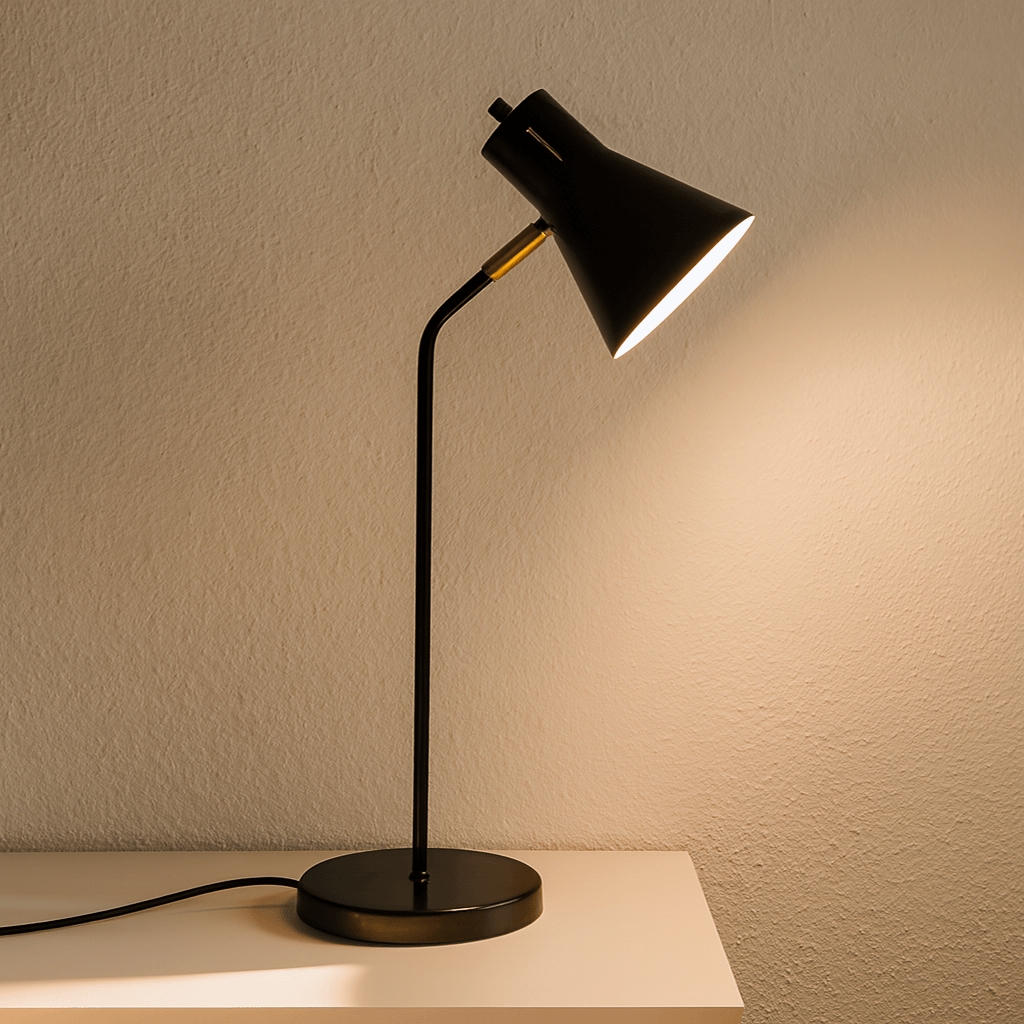 Luminária de Mesa Abajur Simpson Preto