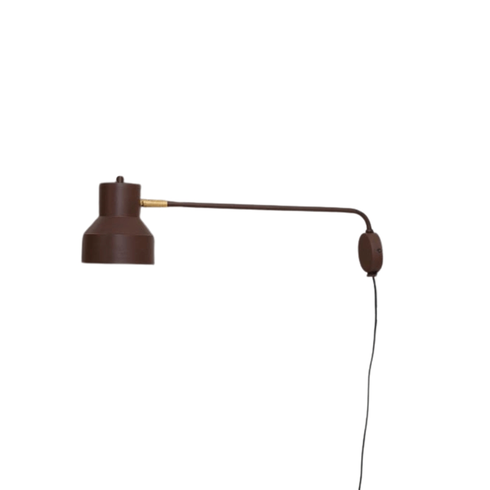 Luminária de Parede Arandela Articulada Agnes Marrom Cortem