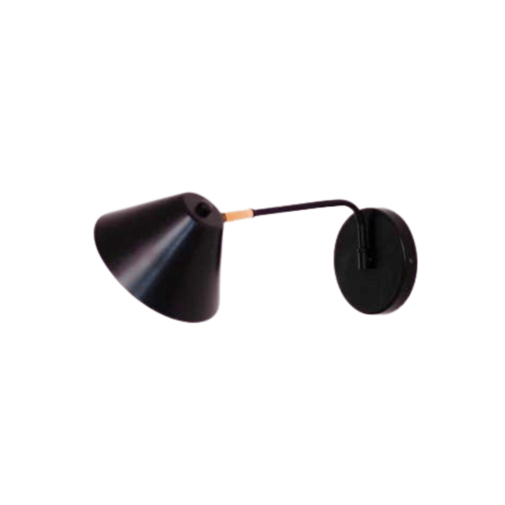 Luminária de Parede Arandela Articulada Bak Preto