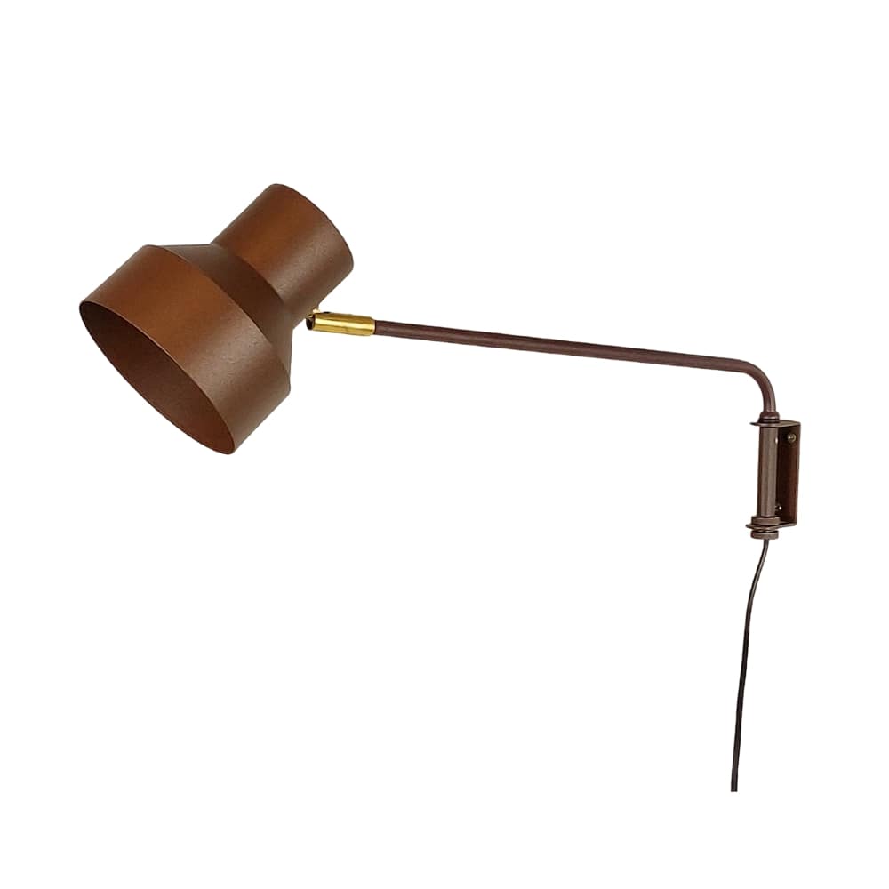 Luminária de Parede Arandela Articulada Hellen Marrom Cortem