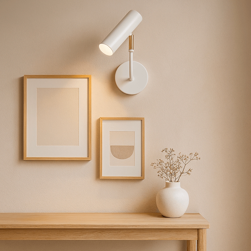 Luminária de Parede Arandela Articulada Sofhie em L Branco