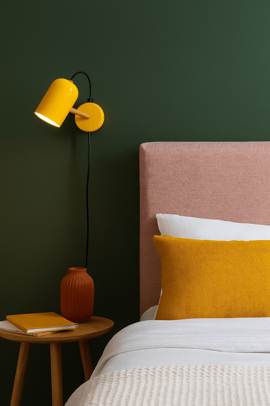 Luminária de Parede Arandela Articulada Spot Olga Collor Amarelo