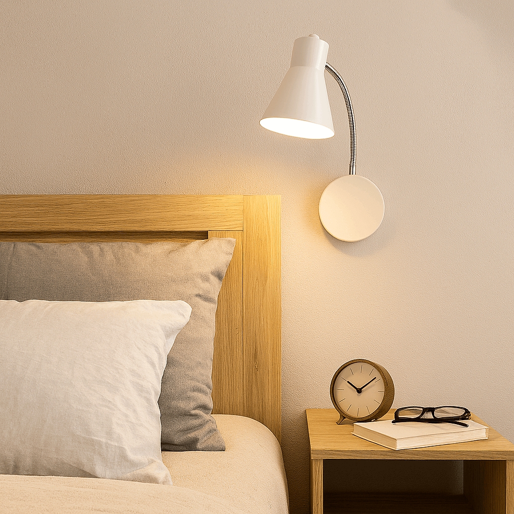 Luminária de Parede Arandela com Flexível Amélia Branco