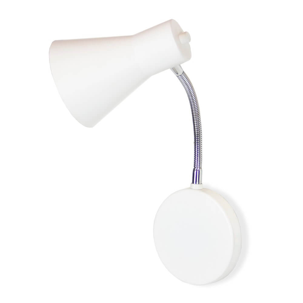 Luminária de Parede Arandela com Flexível Amélia Branco