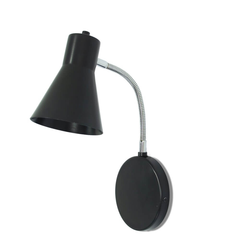 Luminária de Parede Arandela com Flexível Amélia Preto