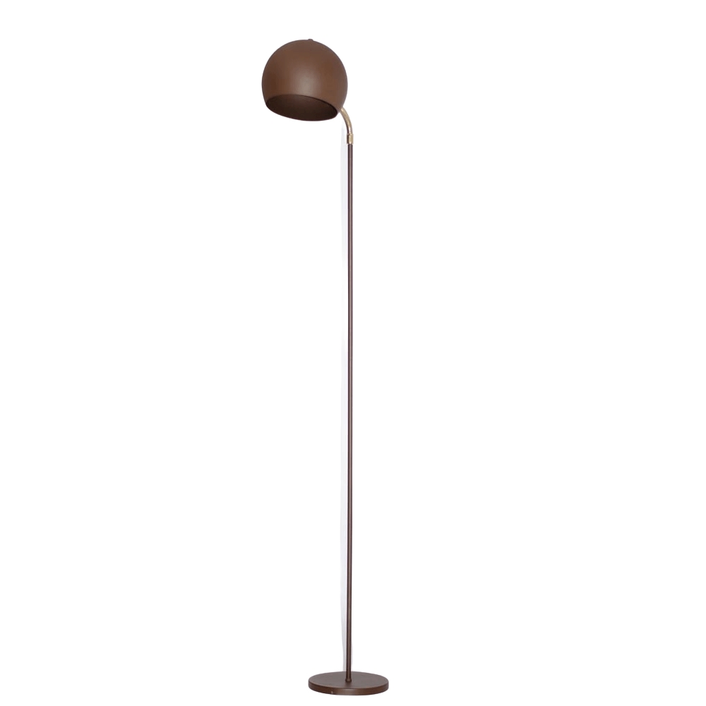 Luminária de Piso Chão Articulada Gardner Marrom Cortem
