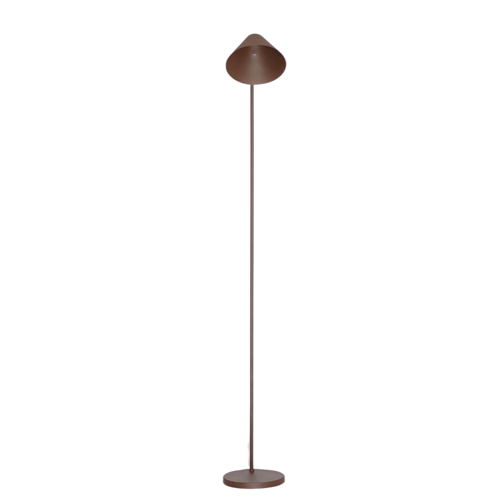 Luminária de Piso Chão Articulada Penelope Marrom Cortem