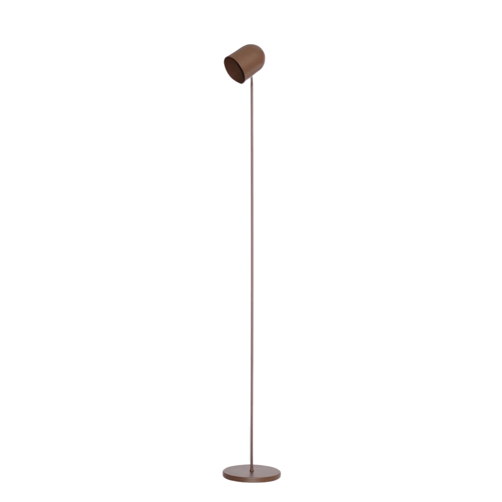 Luminária de Piso Chão Articulada Ralph Marrom Cortem