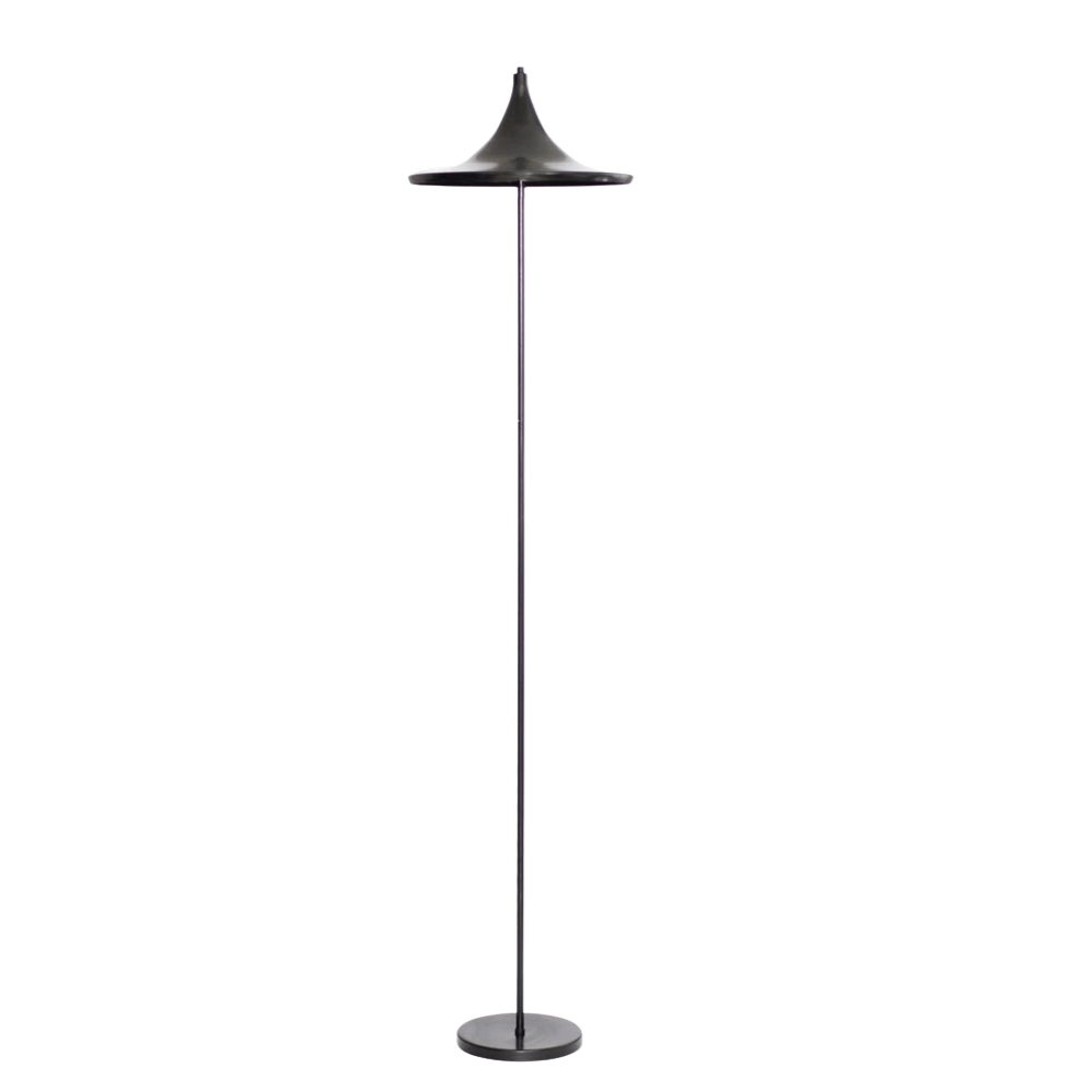 Luminária de Piso Chão Fixa Tomiko Preta