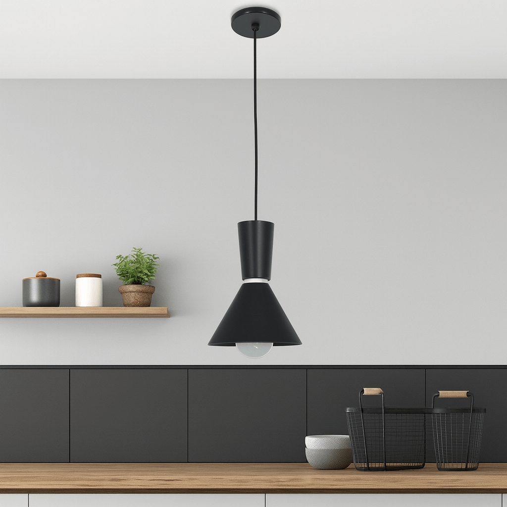 Luminária de Teto Pendente Golda Preto