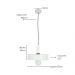 Luminária de Teto Pendente Nísia Retrô Branco