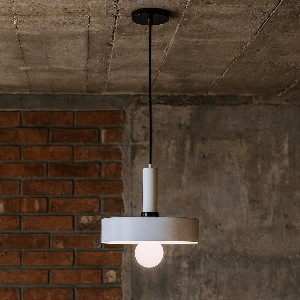 Luminária de Teto Pendente Nísia Retrô Branco