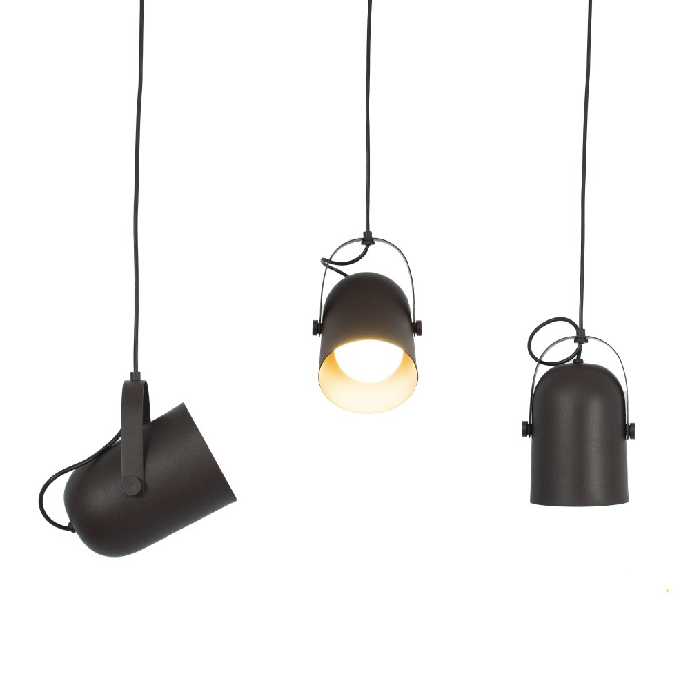 Luminária de Teto Pendente Nelle Marrom Cortem
