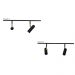 Trilho de Teto com 2 Spots Amaya Preto 50cm