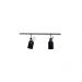 Trilho de Teto com 2 Spots Becker Preto 50cm