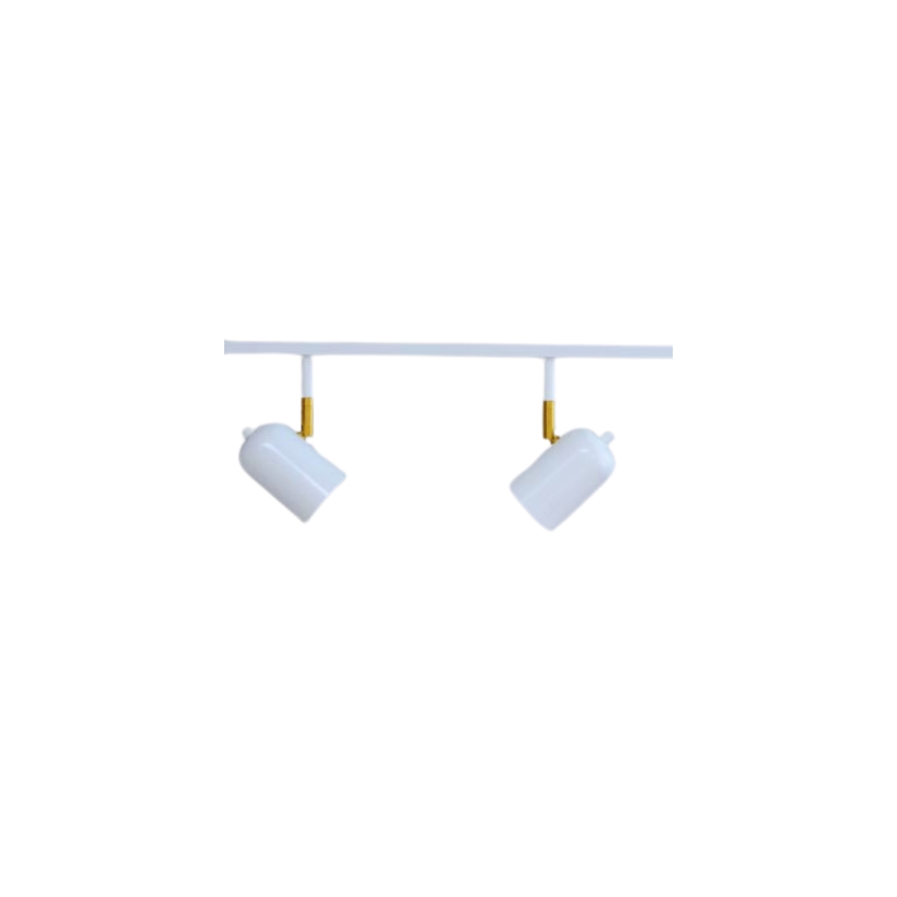 Trilho de Teto com 2 Spots Ewa Branco 50cm