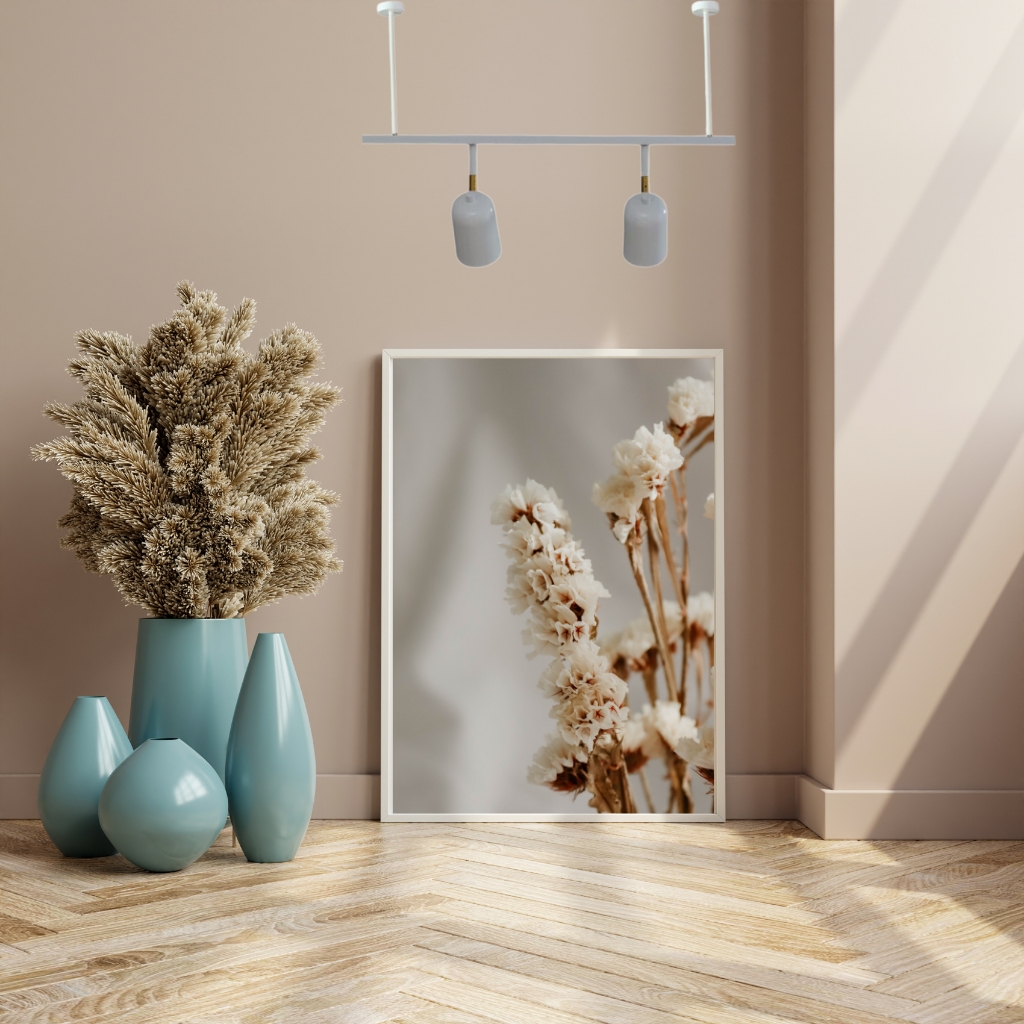 Trilho de Teto com 2 Spots Ewa Branco com Extensor 50cm