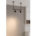 Trilho de Teto com 2 Spots Ewa Preto com Extensor 50cm