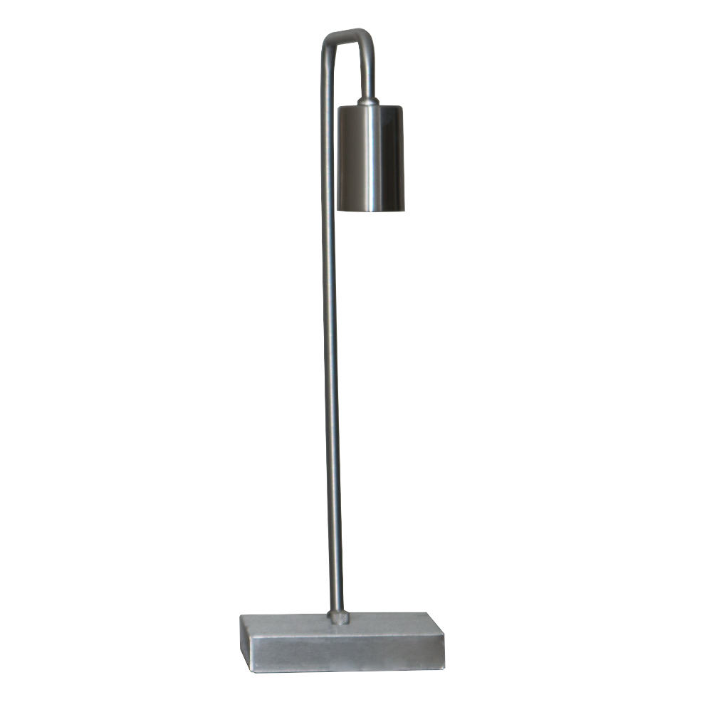 Abajur - Luminária de Mesa estilo retrô - Ideal para quarto mesa de cabeceira, escritório, home office - Alumínio Escovado