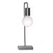 Abajur - Luminária de Mesa estilo retrô - Ideal para quarto mesa de cabeceira, escritório, home office - Alumínio Escovado